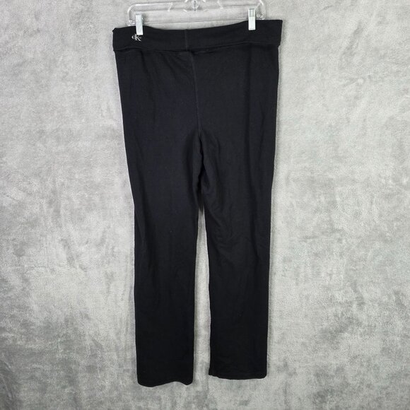 Womens Calvin Klein Black Hooded Pullover & Lounge Pants Set Cotton Blend XL - Picture 8 of 14